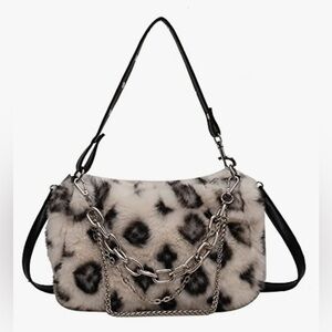 Monogram Y2K Faux Fur Handbag